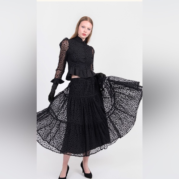 Batsheva Dresses & Skirts - Batsheva Dotted Tulle Suspender Skirt/dress